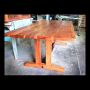 Sheoak trestle style dining table 