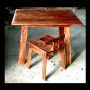 Wattle stools and dining table 